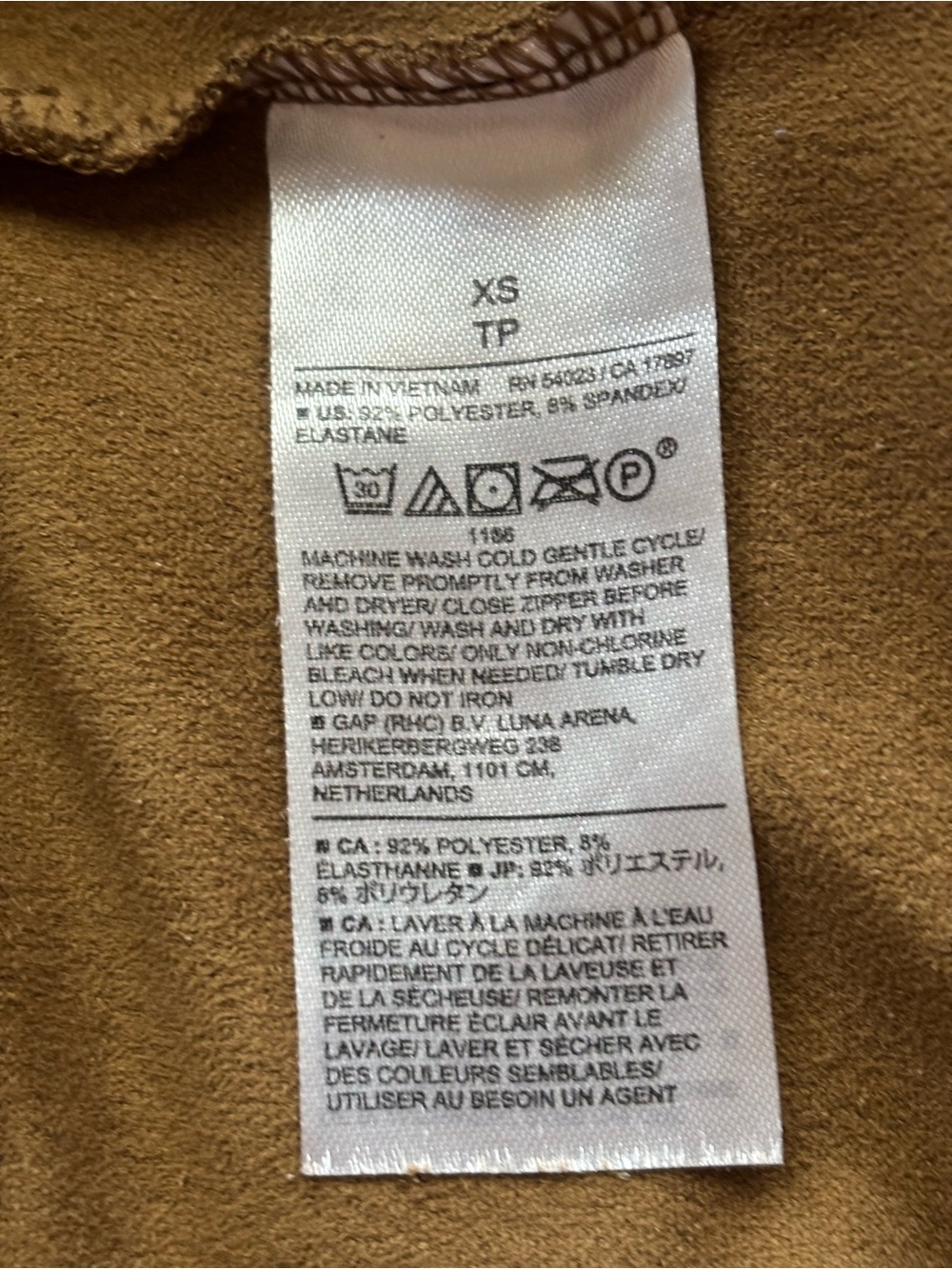 Banana Republic Sleeveless Boatneck Tank in Rich Brown Faux Suede - Picture 3 of 3